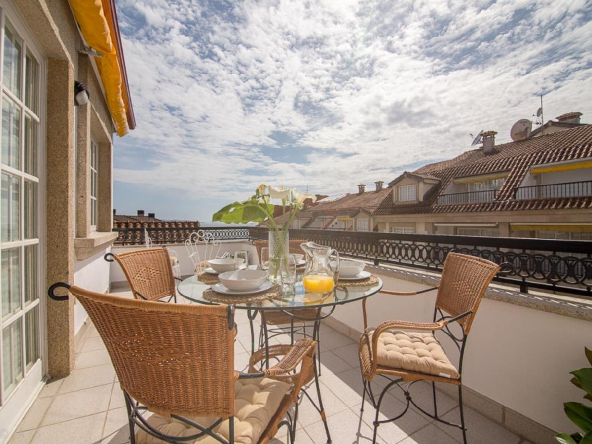 Ferienwohnung Desconectaengalicia Atico Vidal Rocha, Terraza Y Vistas Sanxenxo Exterior foto