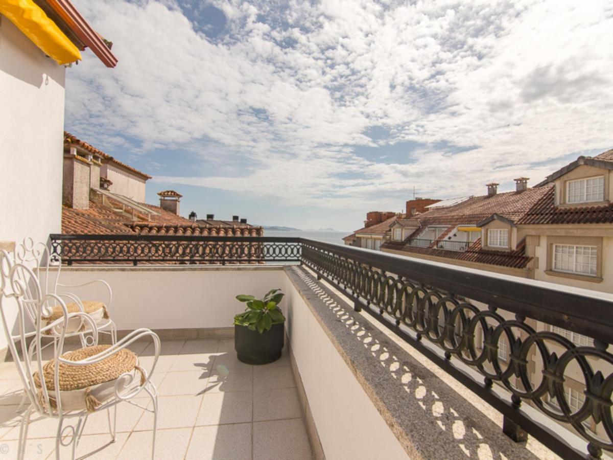 Ferienwohnung Desconectaengalicia Atico Vidal Rocha, Terraza Y Vistas Sanxenxo Exterior foto